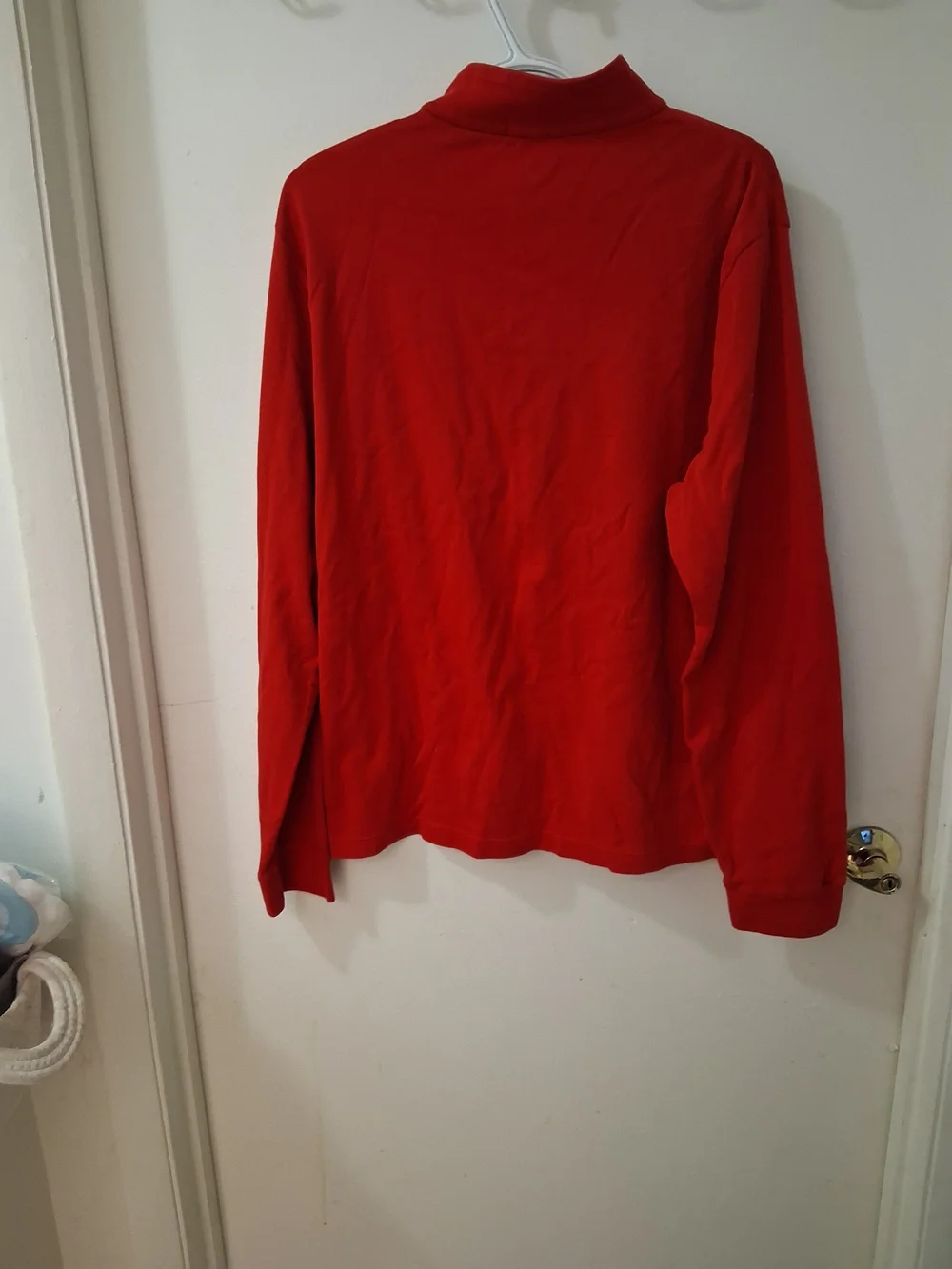 Polo by Ralph Lauren Red Quarter-Zip Long Sleeve Polo - Picture 2 of 5